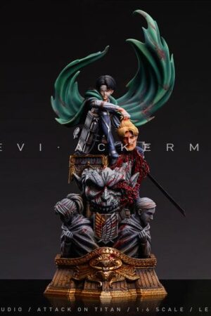 Alternative view of Attack on Titan Injured Levi Ackerman 1/6 Resin Statue - LC-Studios