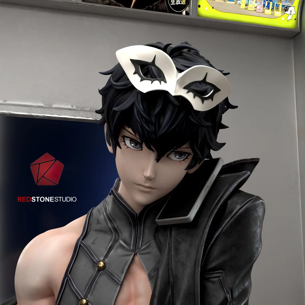 Persona 5 – Joker (Ren Amamiya) Train Scene 1/6 Scale GK Statue – Red Stone Studio Limited Edition - Image 5