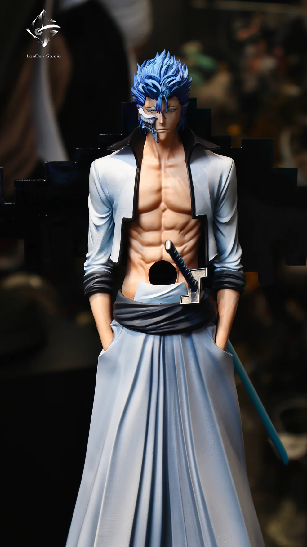 BLEACH – Grimmjow Jaegerjaquez 1/6 Scale Statue – LoaDen Studio Limited Edition Resin Collectible (Espada No.6 Diorama Version) - Image 2