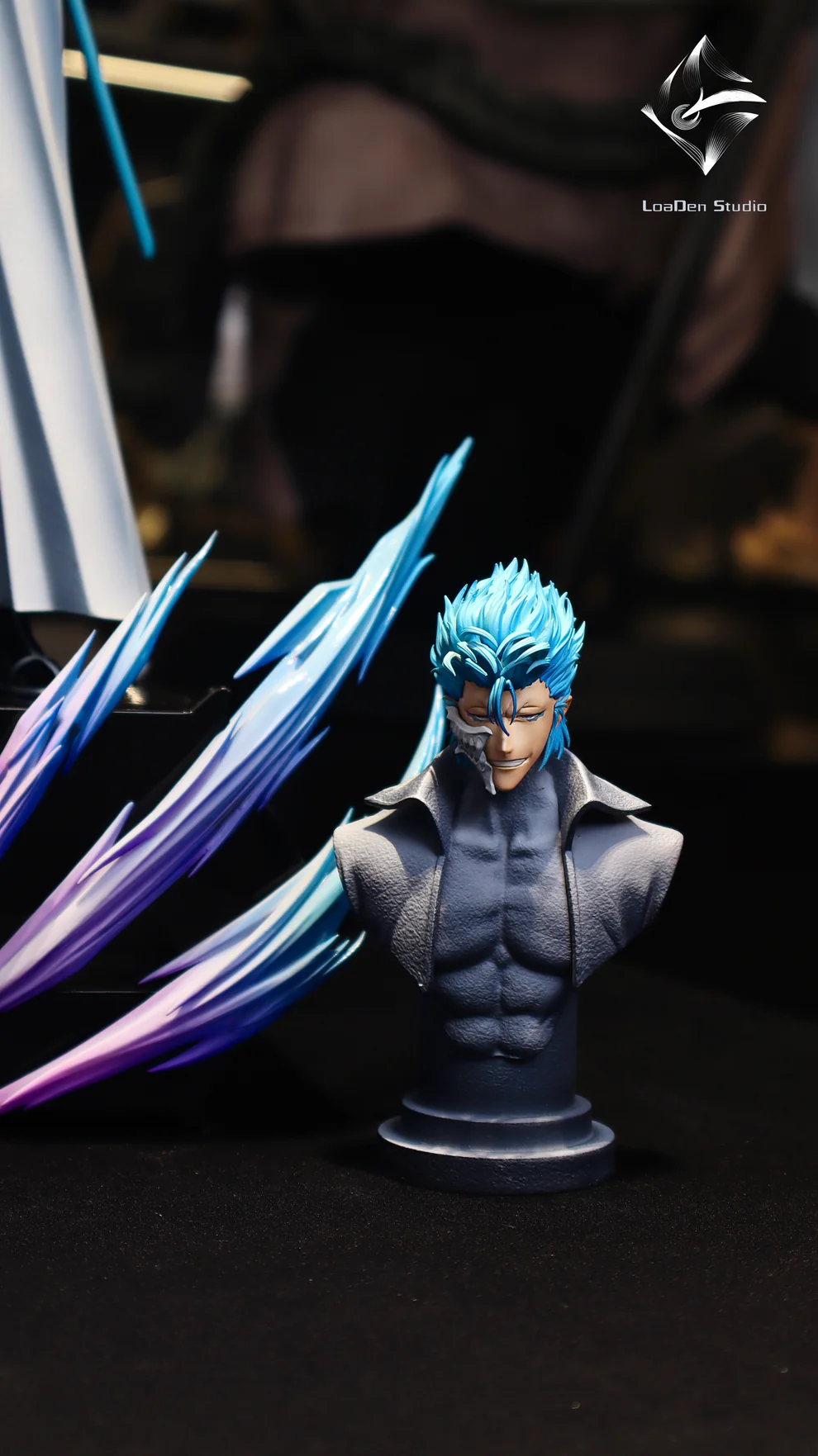 BLEACH – Grimmjow Jaegerjaquez 1/6 Scale Statue – LoaDen Studio Limited Edition Resin Collectible (Espada No.6 Diorama Version) - Image 3