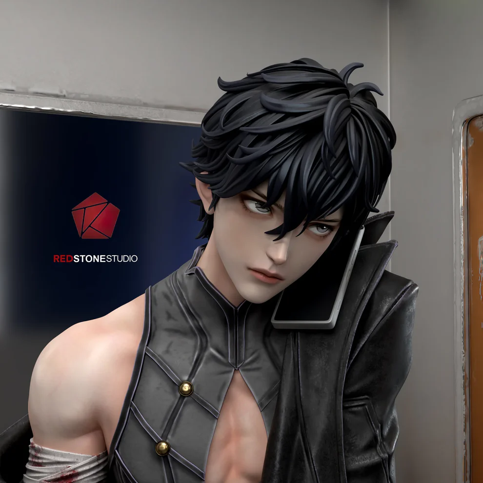 Persona 5 – Joker (Ren Amamiya) Train Scene 1/6 Scale GK Statue – Red Stone Studio Limited Edition - Image 4
