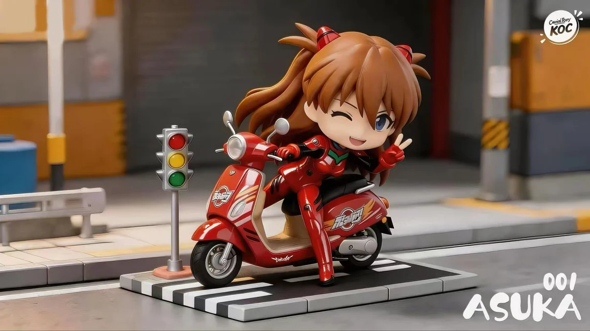 Cavial Rary KOC Studio – Asuka Langley Sohryu Motorcycle Neon Genesis Evangelion Resin Statue