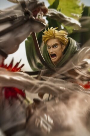 Alternative view of Commander Erwin's Suicide Charge Attack on Titan 1/3 Scale TOPGK Statue - Model Power Studio