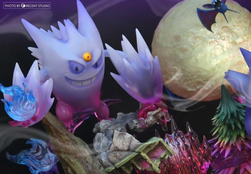 Pokémon – Lavender Town Ghost-Type Diorama Statue – Crescent Studio - Image 4