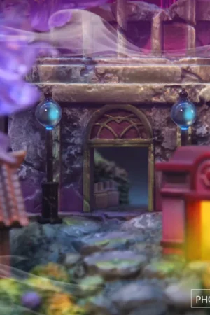 Alternative view of Pokémon – Lavender Town Ghost-Type Diorama Statue – Crescent   Studio