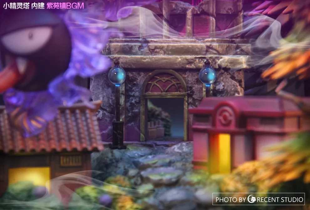 Pokémon – Lavender Town Ghost-Type Diorama Statue – Crescent Studio - Image 2