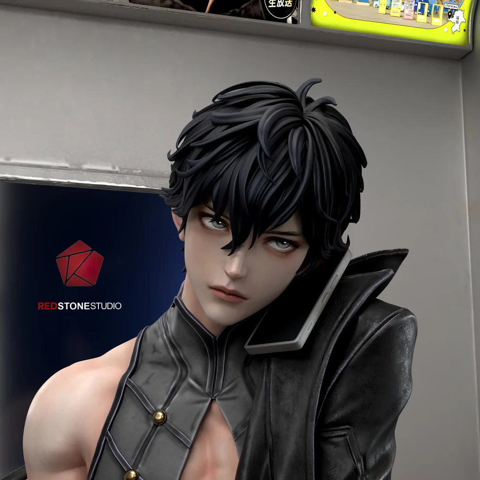 Persona 5 – Joker (Ren Amamiya) Train Scene 1/6 Scale GK Statue – Red Stone Studio Limited Edition - Image 3