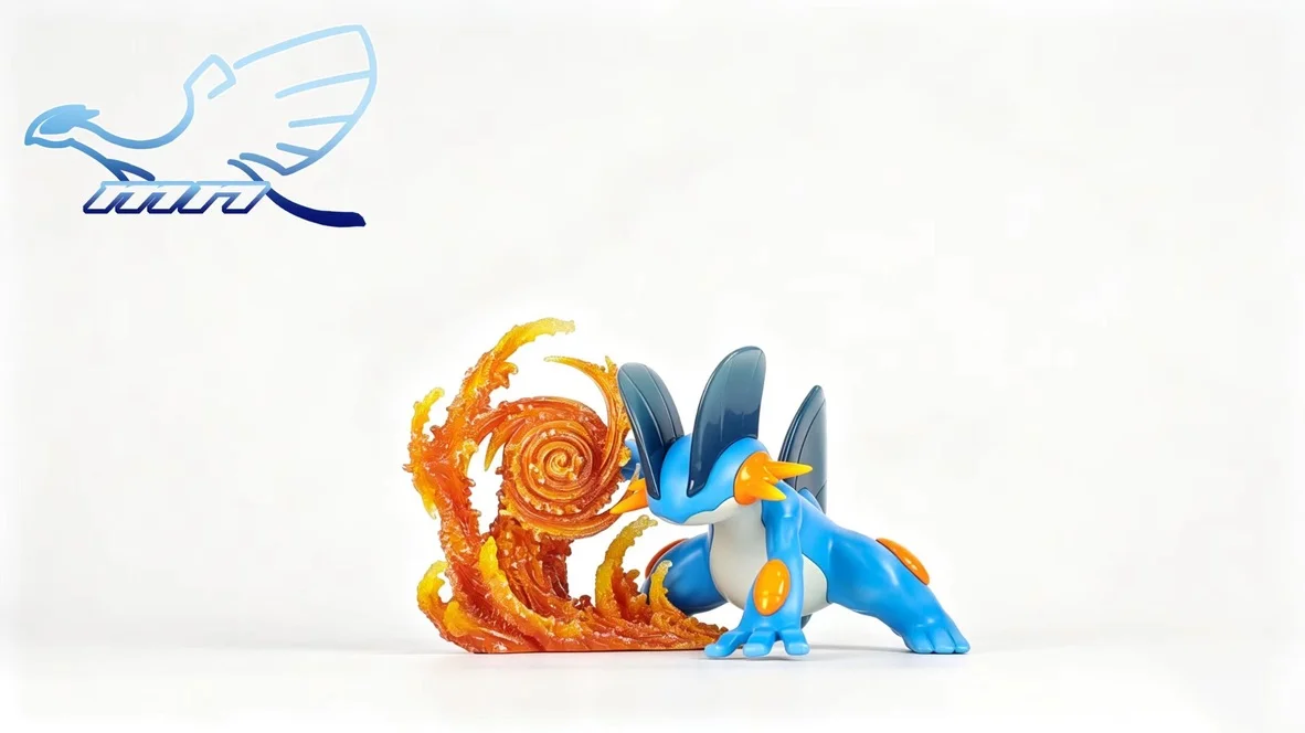 MN Studio – Swampert Evolution Set Pokémon 1/20 Scale Resin Diorama Collection - Image 9