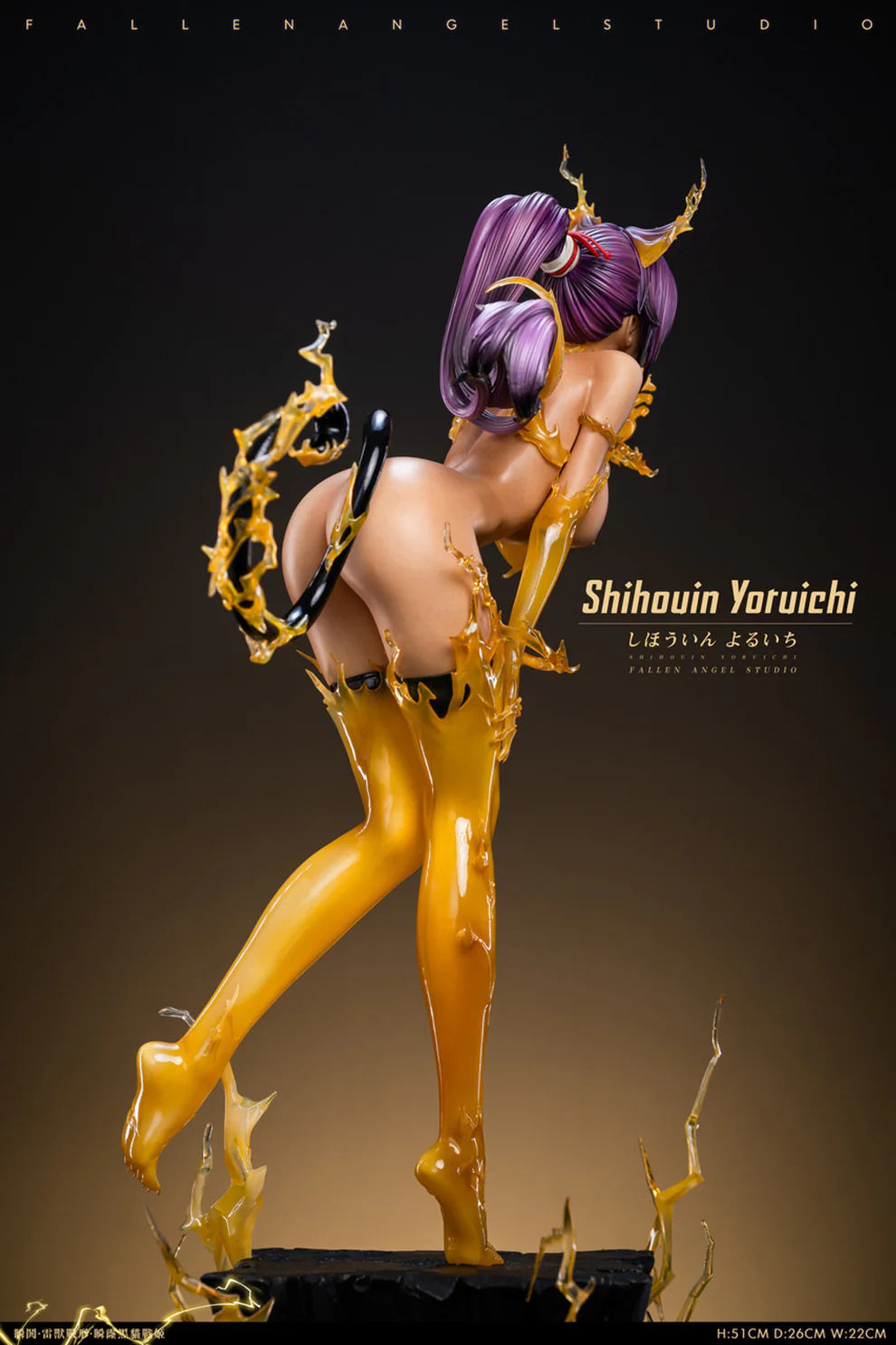BLEACH – Yoruichi Shihouin Thunder God Form 1/4 Scale Statue – Fallen Angel Studio - Image 6