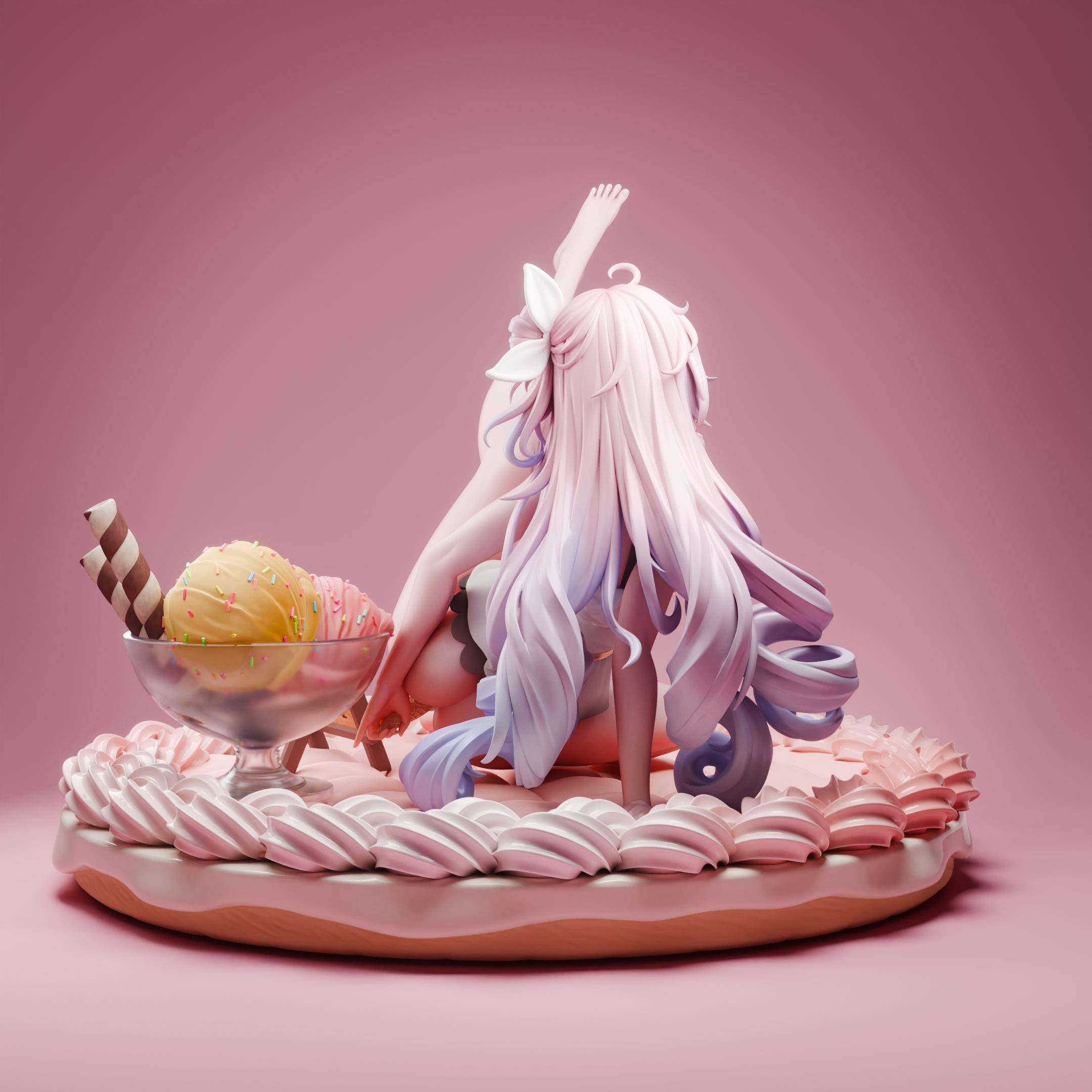 Dania Peach Cake 16 GK Statue