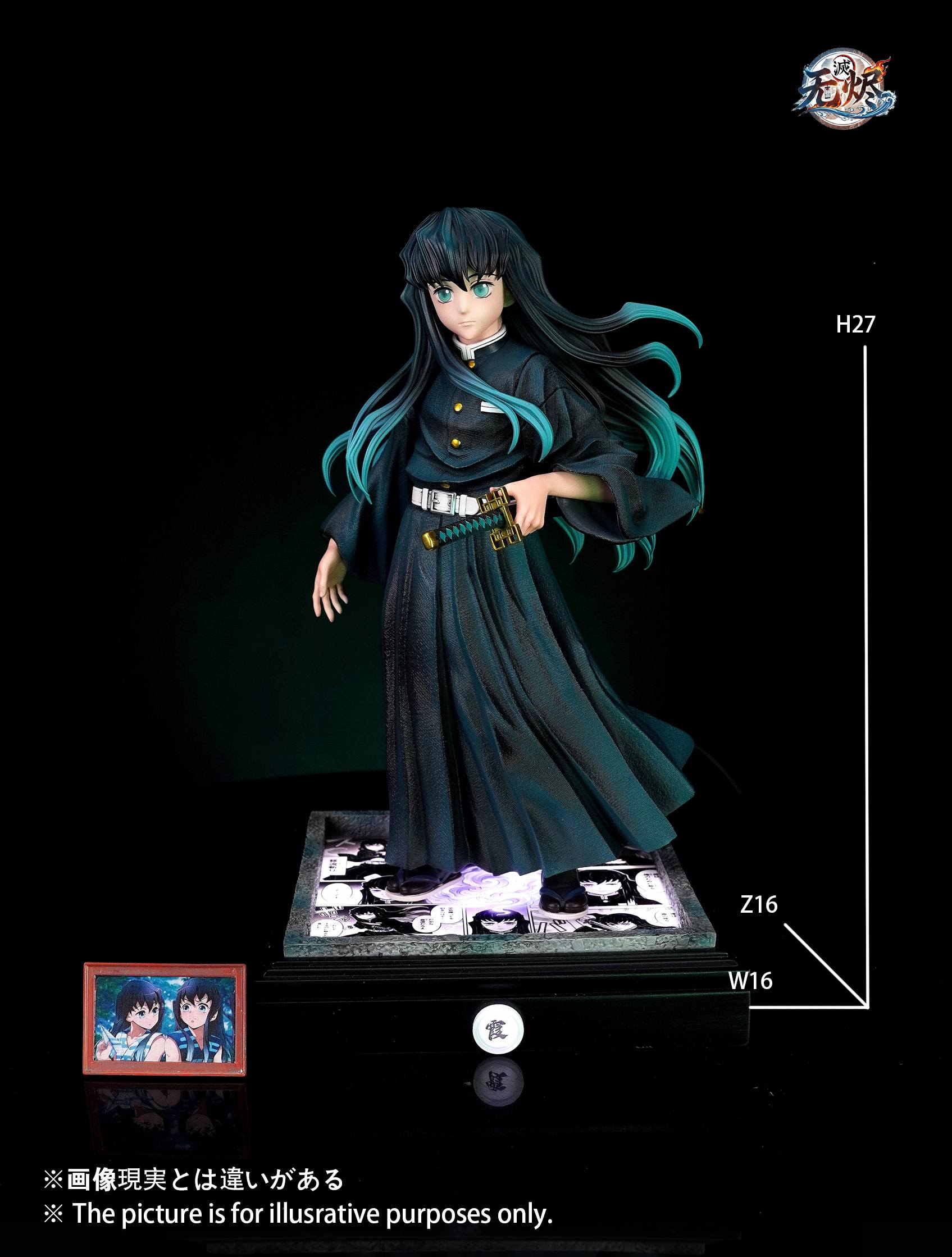 Demon Slayer: Kimetsu no Yaiba – Muichiro Tokito Mist Hashira 1/6 Scale Statue – Wu Jin Studio Limited Edition Resin Collectible (128 PCS Worldwide) - Image 8