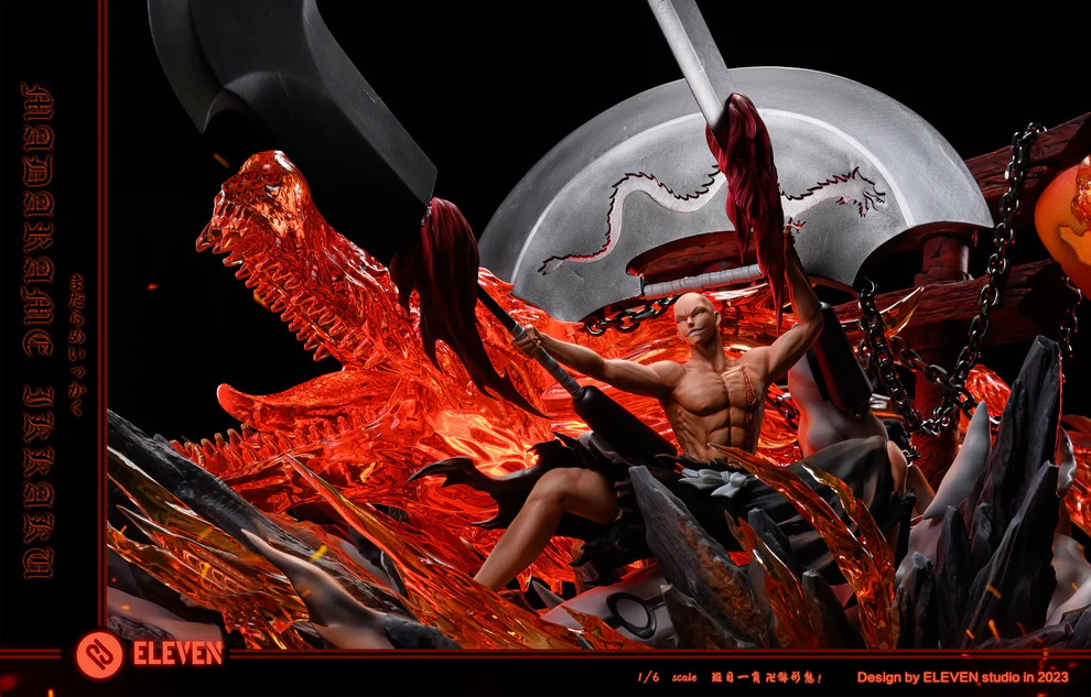 BLEACH – Madarame Ikkaku 1/6 Scale Statue – Eleven Studio - Image 6