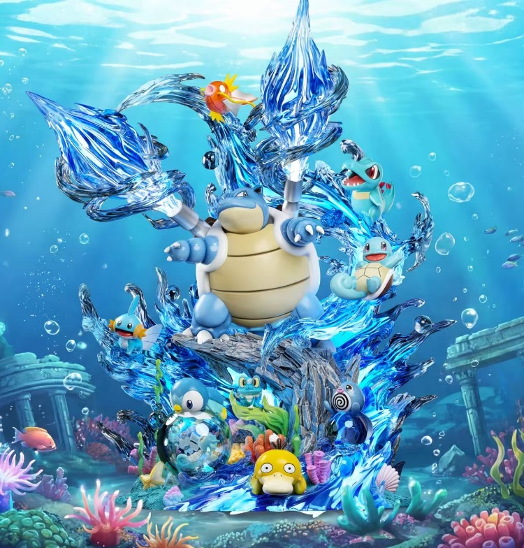 Emo Studio (Pokemon) Pokémon Piplup Poliwag Magikarp Mudkip Froakie Totodile Blastoise Psyduck Squirtle