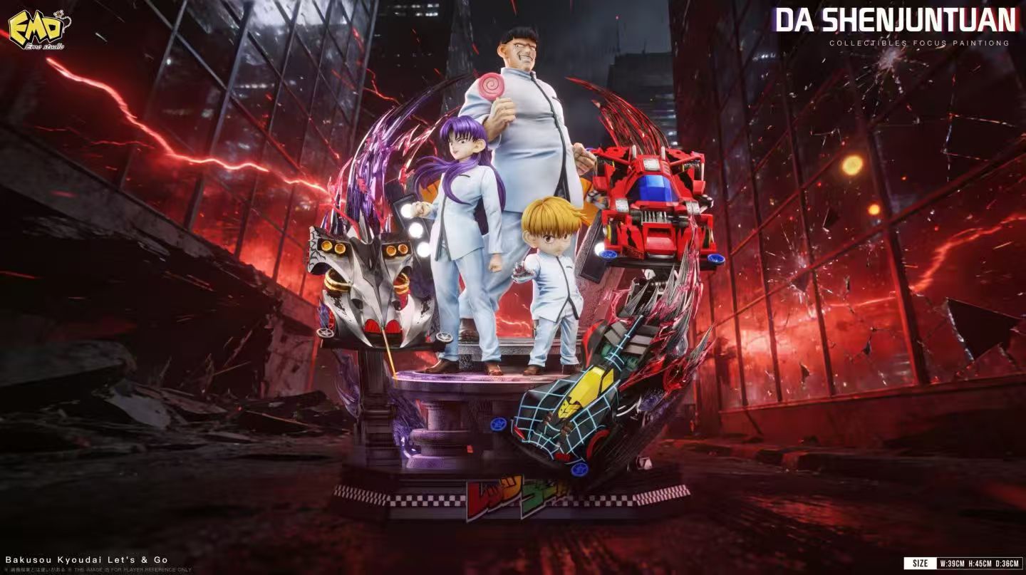 Emo Studio – Ray Hijikata × Gen Kondo × Kai Okita Bakusō Kyōdai Let’s & Go!! | Multi-Character Dynamic Statue