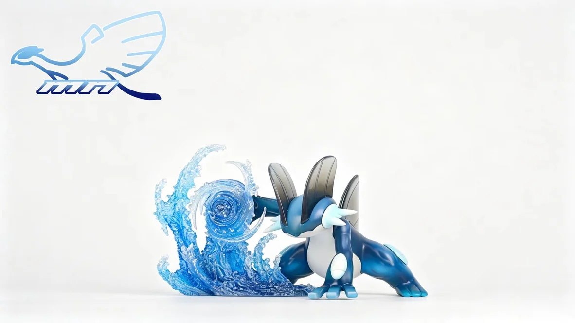 MN Studio – Swampert Evolution Set Pokémon 1/20 Scale Resin Diorama Collection - Image 10