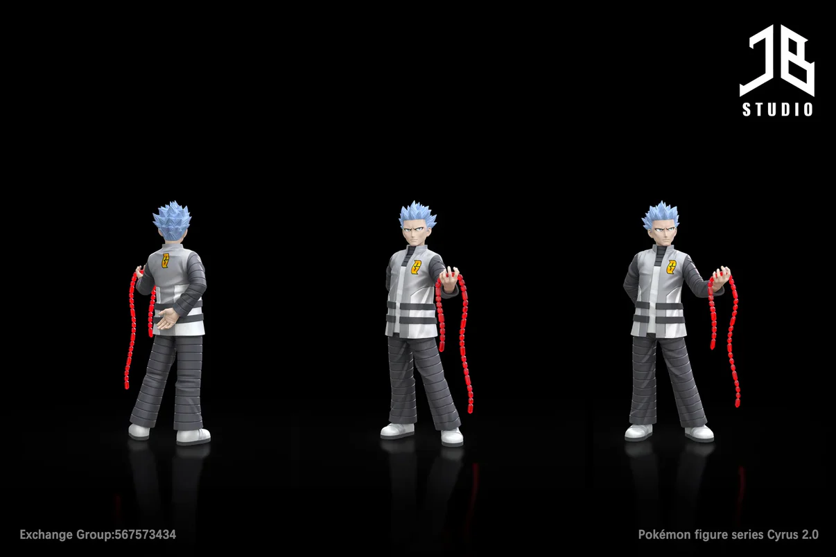 JB Studio – Cyrus (Galactic Boss) Pokémon Resin Collectible Statue - Image 2