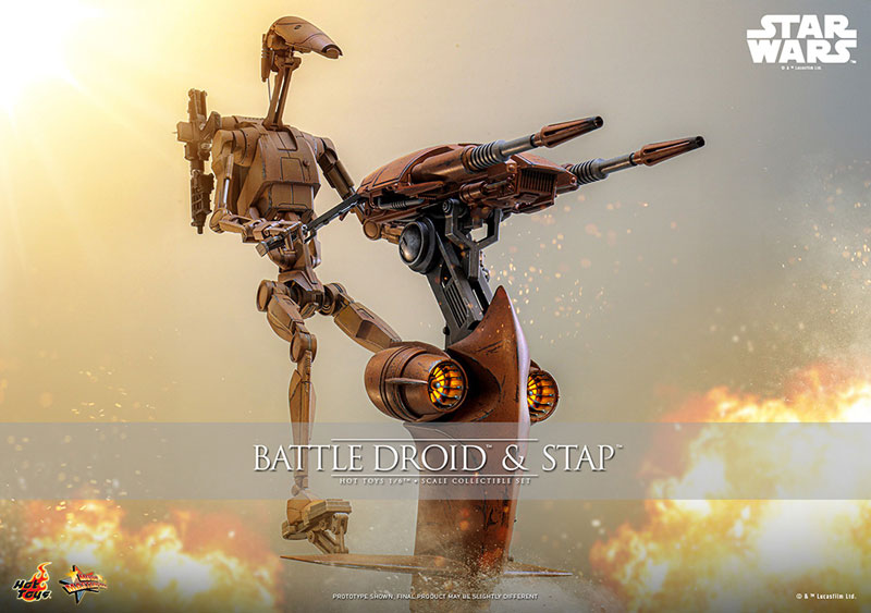 Hot Toys – Battle Droid & STAP Star Wars: Episode I – The Phantom Menace 1/6 Movie Masterpiece Figure Set