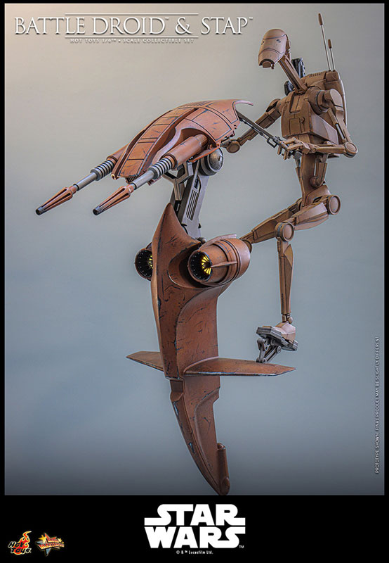 Hot Toys – Battle Droid & STAP Star Wars: Episode I – The Phantom Menace 1/6 Movie Masterpiece Figure Set