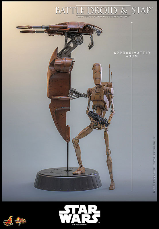 Hot Toys – Battle Droid & STAP Star Wars: Episode I – The Phantom Menace 1/6 Movie Masterpiece Figure Set