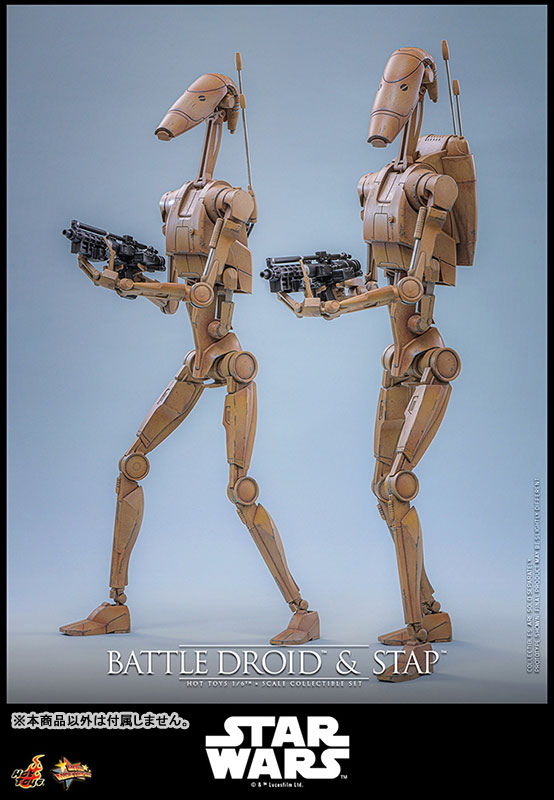 Hot Toys – Battle Droid & STAP Star Wars: Episode I – The Phantom Menace 1/6 Movie Masterpiece Figure Set
