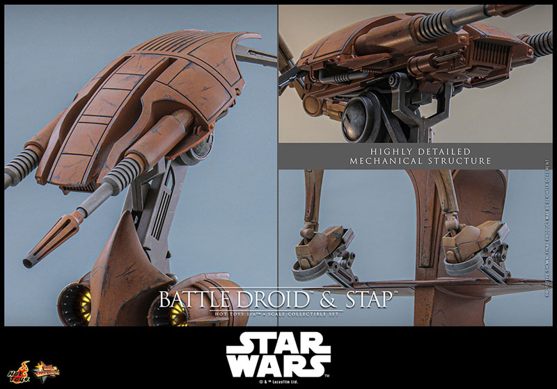 Hot Toys – Battle Droid & STAP Star Wars: Episode I – The Phantom Menace 1/6 Movie Masterpiece Figure Set
