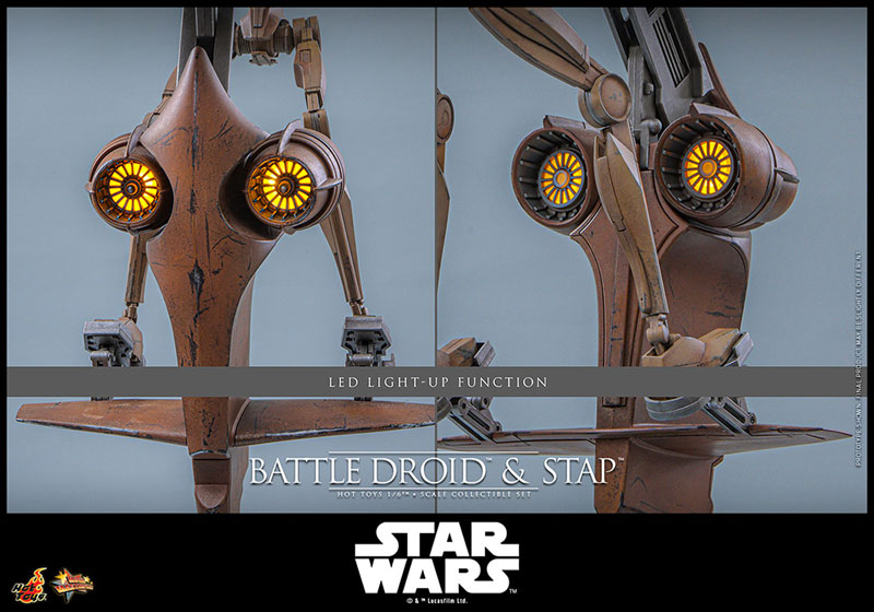 Hot Toys – Battle Droid & STAP Star Wars: Episode I – The Phantom Menace 1/6 Movie Masterpiece Figure Set