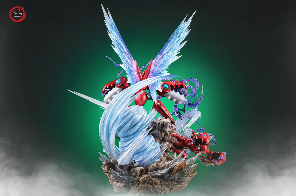Pokémon – Scyther Evolution Line Anniversary Statue (Scyther & Scizor / Shiny Scizor Ver.) – Fantasy Studio - Image 8