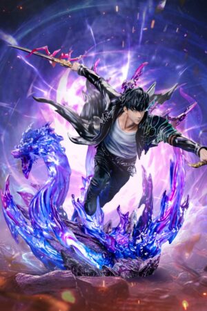 Fox Studio – Sung Jinwoo Solo Leveling 1/6–ish Scale Resin Statue (GK Style Diorama)