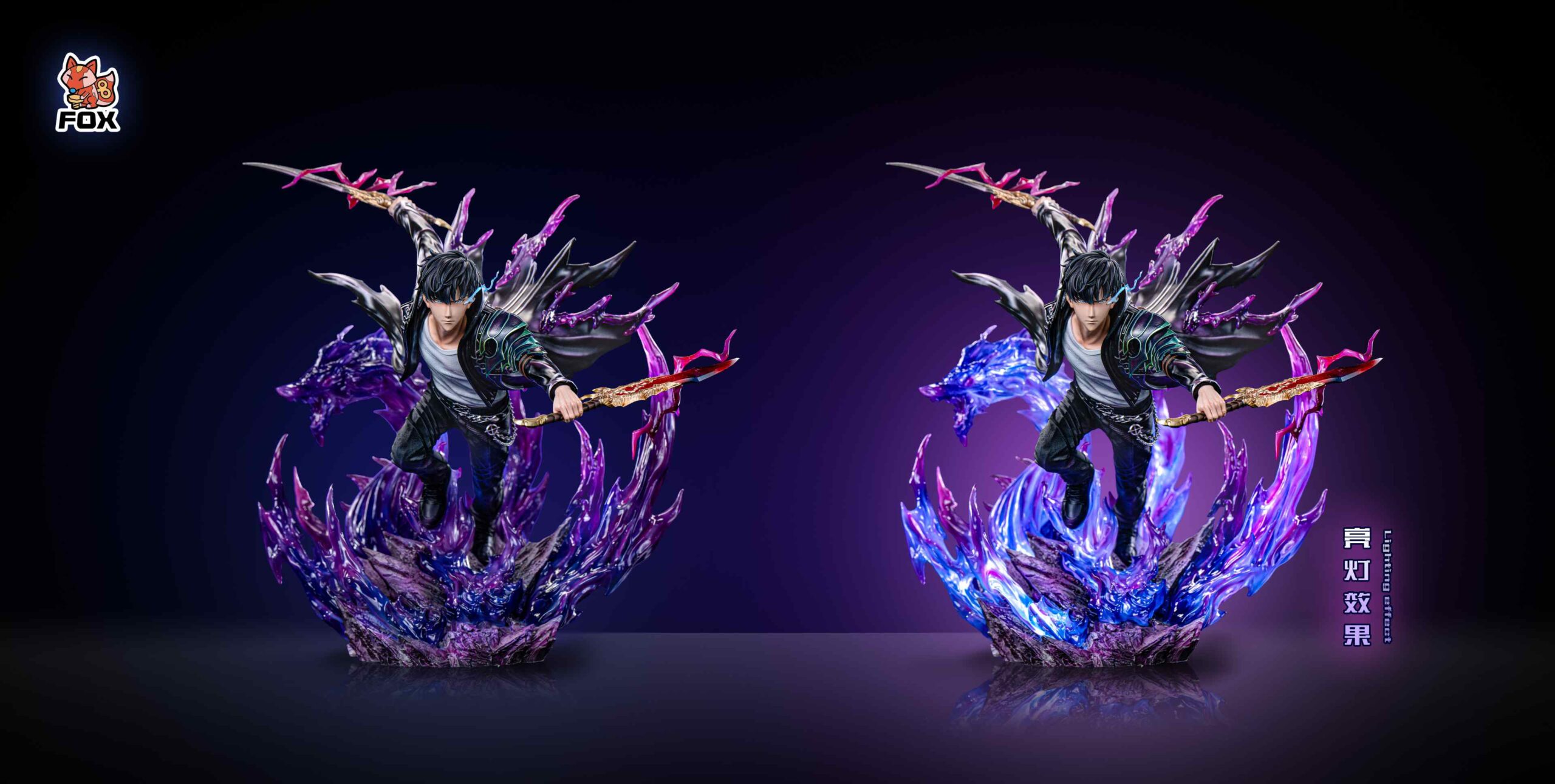 Fox Studio – Sung Jinwoo Solo Leveling 1/6–ish Scale Resin Statue (GK Style Diorama) - Image 5