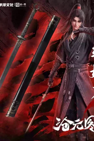 HU YI LING – The Demon Hunter Meng Chuan 11 Demon-Slaying Saber Officially Licensed Life-Size Display Replica