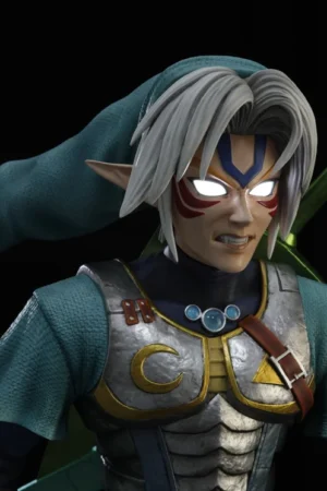 Alternative view of The Legend of Zelda: Majora’s Mask – Fierce Deity Link LED Statue – Kintsukuroi Creations