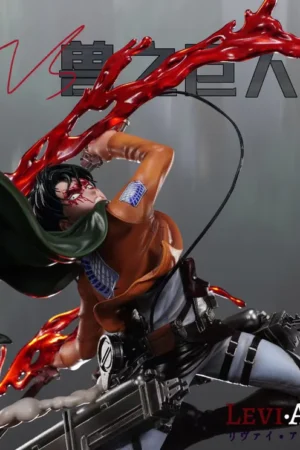 Alternative view of Levi Ackerman vs Beast Titan 1/6 Scale Statue – Attack on Titan – Player 1 Studio