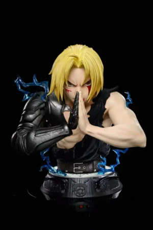 Alternative view of Fullmetal Alchemist – Edward Elric 1:1 Bust Statue – Zenkai Studio