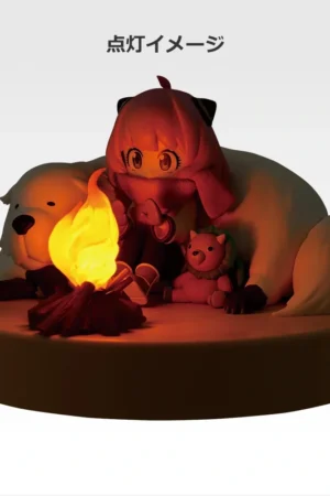 Alternative view of Bandai - OFFICIAL Bonfire Light Anya & Bond – Spy X Family Night Light Model - Get ready to have fun! – Authentic Bandai product