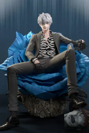 Alternative view of Jujutsu Kaisen – Satoru Gojo Suit Version 1/4 Scale Statue (Blue Rose Throne Ver.) – Red Stone Studio