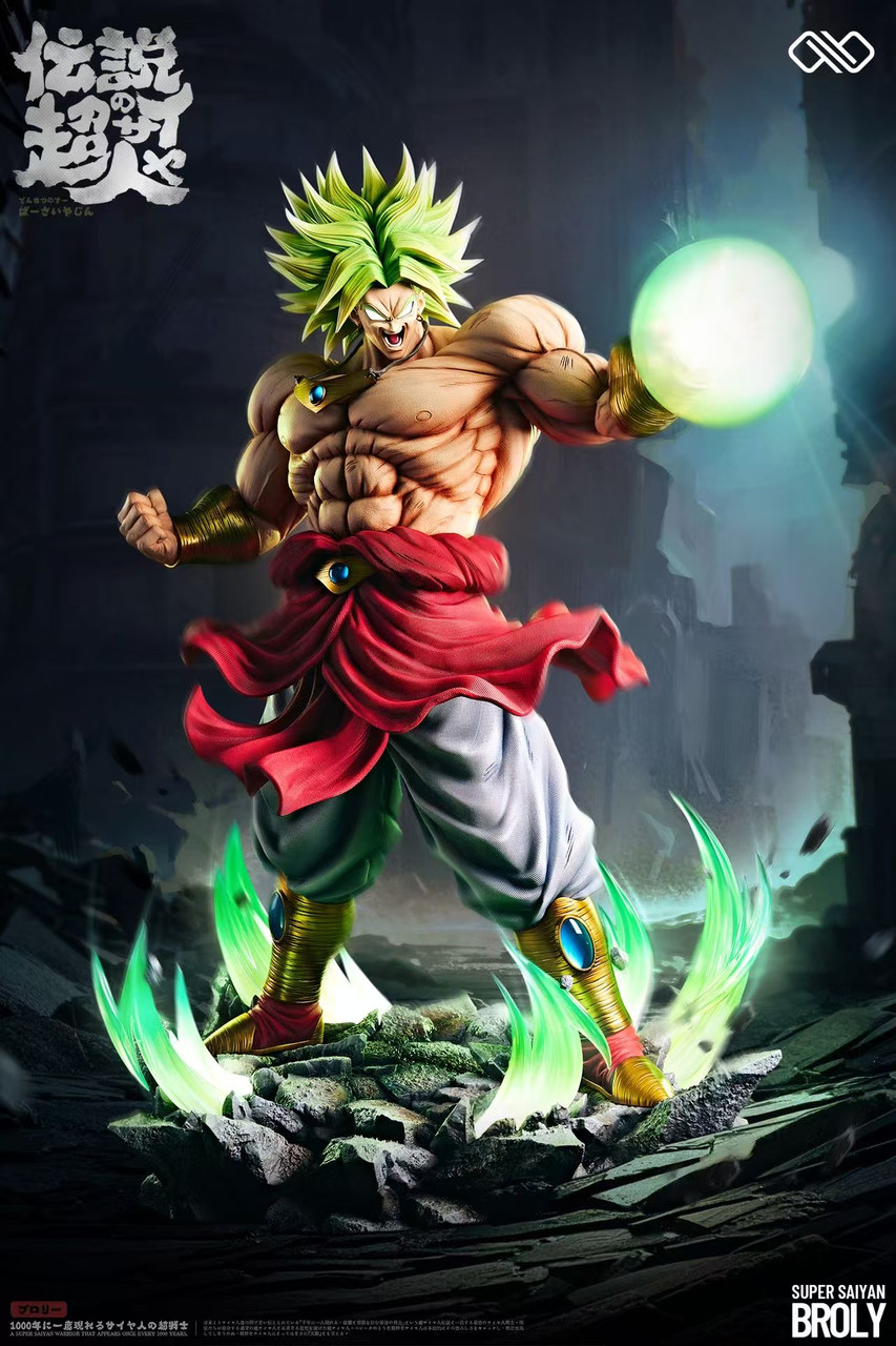Infinite Studio Dragon Ball Broly 1/4 Scale EX LED Light-Up Statue | Premium Berserker Saiyan Collectible Diorama - Image 5