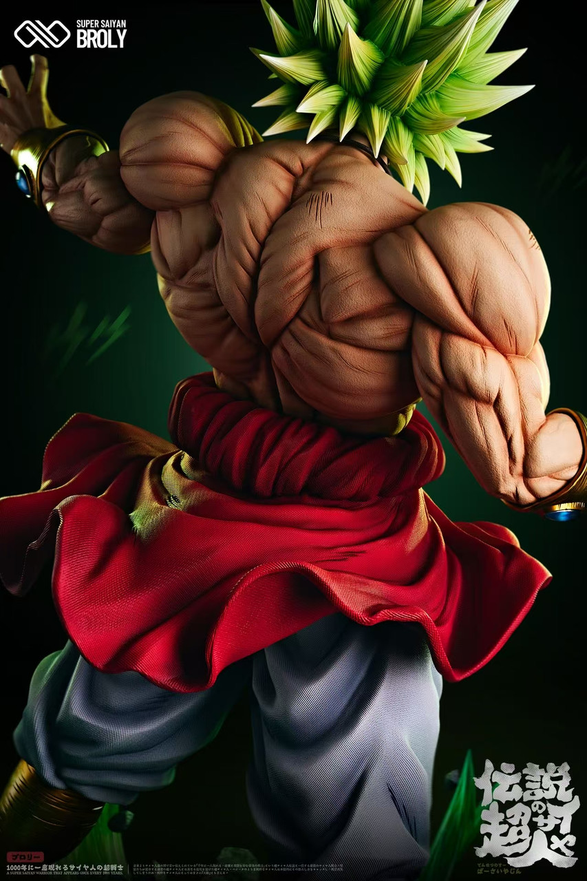 Infinite Studio Dragon Ball Broly 1/4 Scale EX LED Light-Up Statue | Premium Berserker Saiyan Collectible Diorama - Image 4