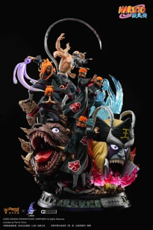 Alternative view of Naruto Shippuden – Six Paths of Pain “Shinra Tensei” Diorama Statue – Pickstar Studio