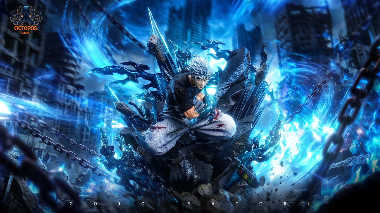 Jujutsu Kaisen – Satoru Gojo 1/6 Scale Statue (Shibuya Incident Battle Version) – Octopos Studio Limited Resin Diorama Collectible with Infinity Effect Base - Image 2