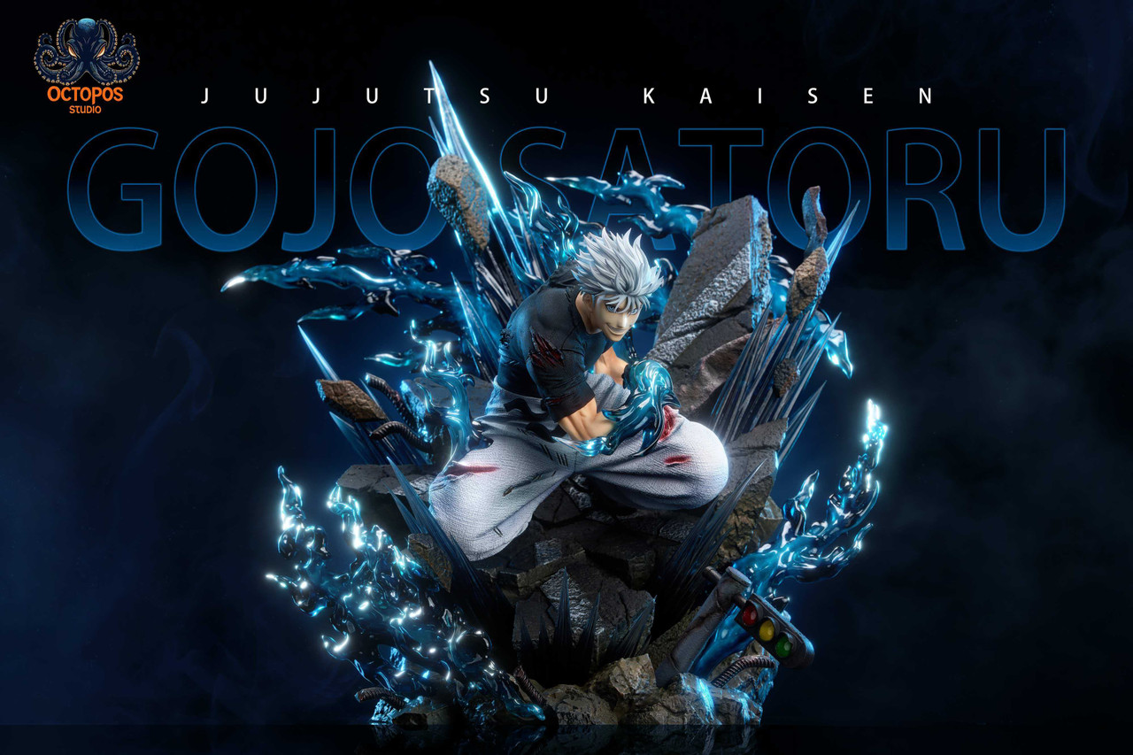 Jujutsu Kaisen – Satoru Gojo 16 Scale Statue (Shibuya Incident Battle Version) – Octopos Studio Limited Resin Diorama Collectible with Infinity Effect Base