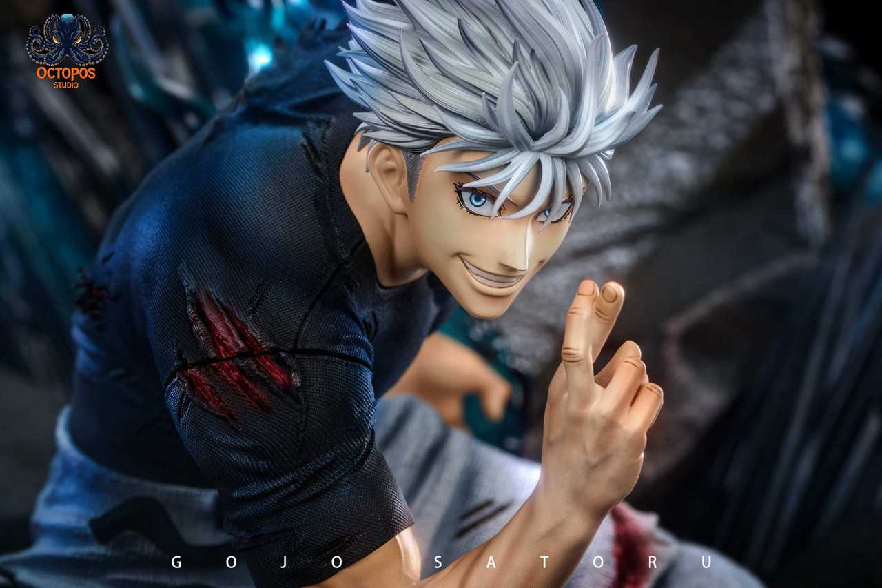 Jujutsu Kaisen – Satoru Gojo 1/6 Scale Statue (Shibuya Incident Battle Version) – Octopos Studio Limited Resin Diorama Collectible with Infinity Effect Base - Image 6