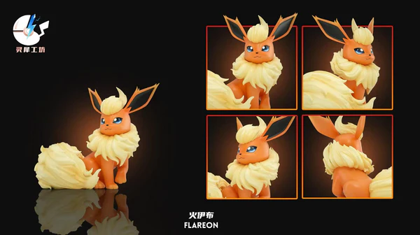 Ling Xi Gong Fang Studio – Flareon Pokémon 120 Scale Resin Collectible Statue