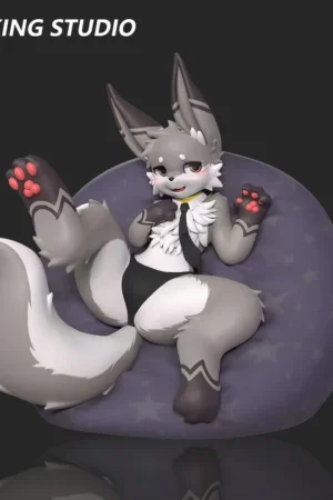 Little Wolf Xini Original Resin Statue – Zhu Yi Wan Jia Studio