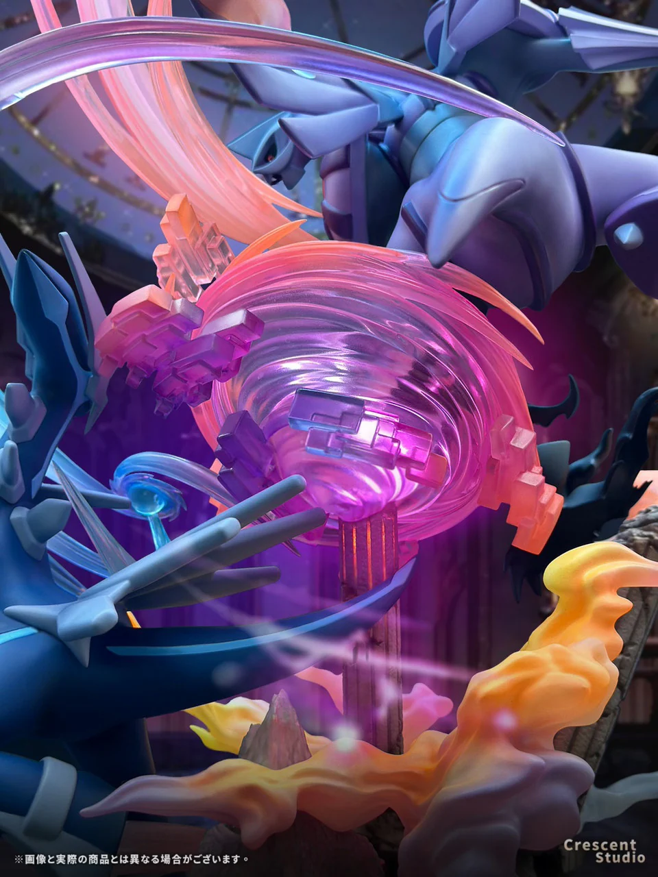 Pokémon: The Rise of Darkrai – Dialga vs Palkia 1/20 Scale LED Diorama Statue – Crescent Studio Limited Edition - Image 6
