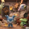 Mei Du Sha Studio Digimon Chibimon Poromon Leafmon Pipimon