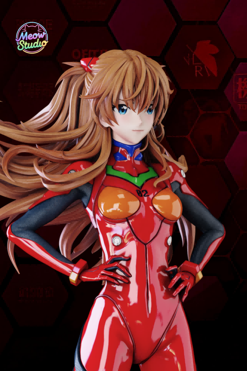 Meow Studio – Asuka Langley Sohryu Neon Genesis Evangelion 14 Scale Statue With LED