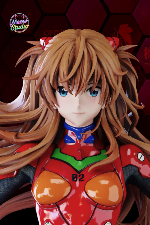 Meow Studio – Asuka Langley Sohryu Neon Genesis Evangelion 14 Scale Statue With LED