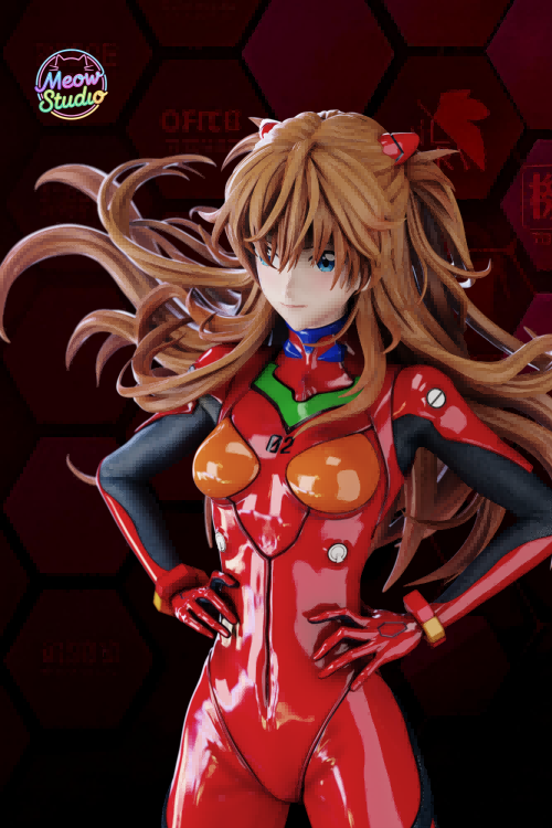 Meow Studio – Asuka Langley Sohryu Neon Genesis Evangelion 14 Scale Statue With LED