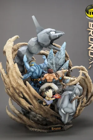 Pokémon Kanto Elite Four – Bruno & Team Statue – Moon Shadow Studio