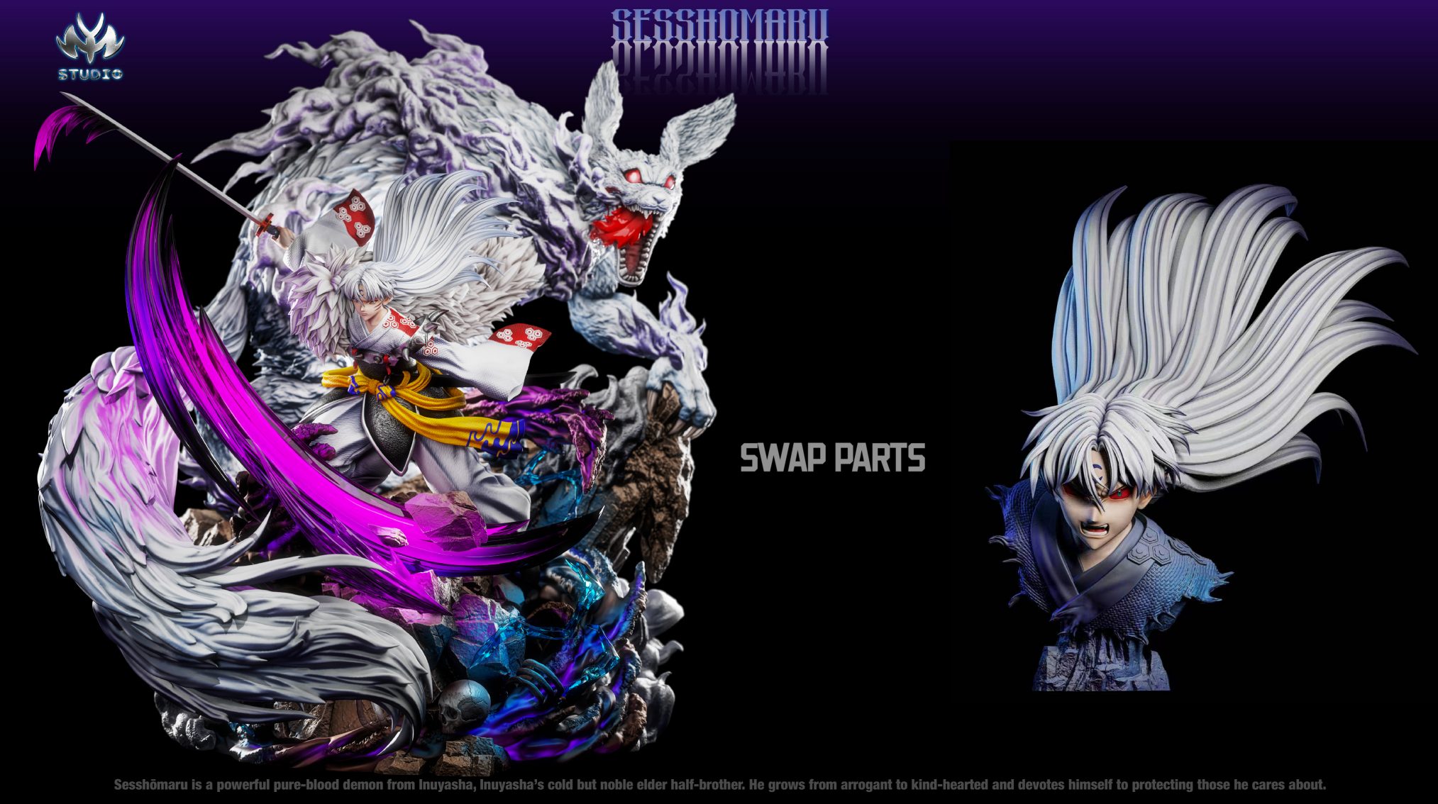 Muyao Studio – Sesshomaru Inuyasha Series Vol.1 – 16 Scale Resin Statue